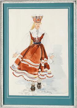 SILVIA LEITU, blandteknik, signerad.