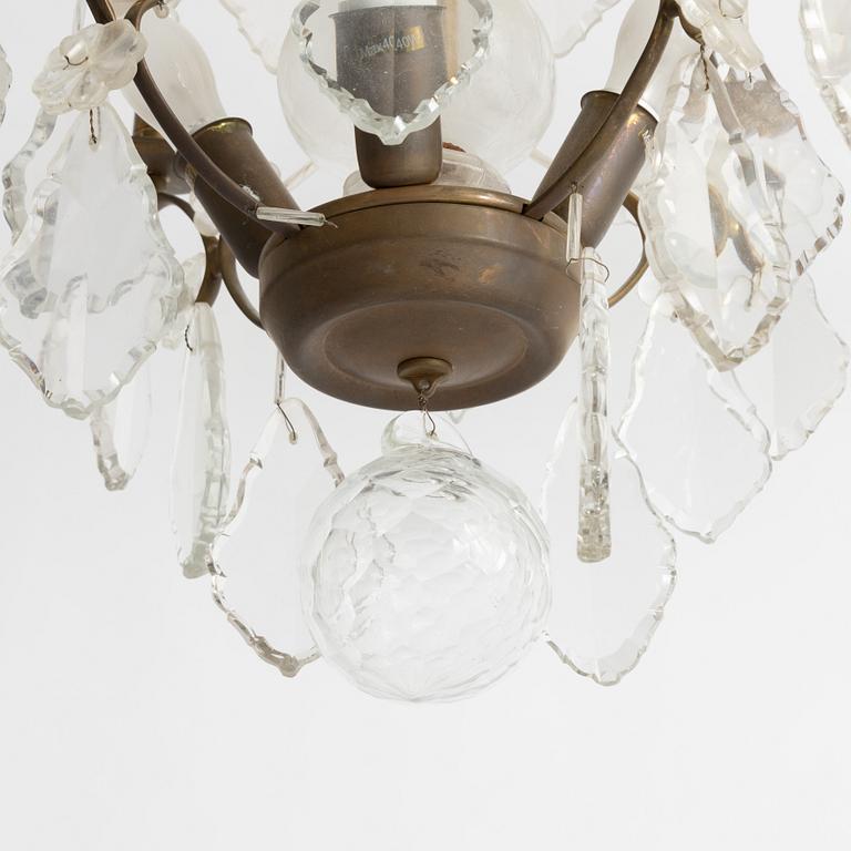 A Rococo-style  chandelier, first half of teh 20th century.