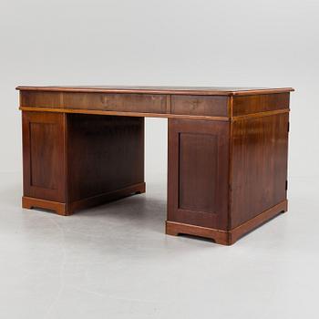 A writing desk by Gustaf L Sahlholm, Stockholm, circa 1900.