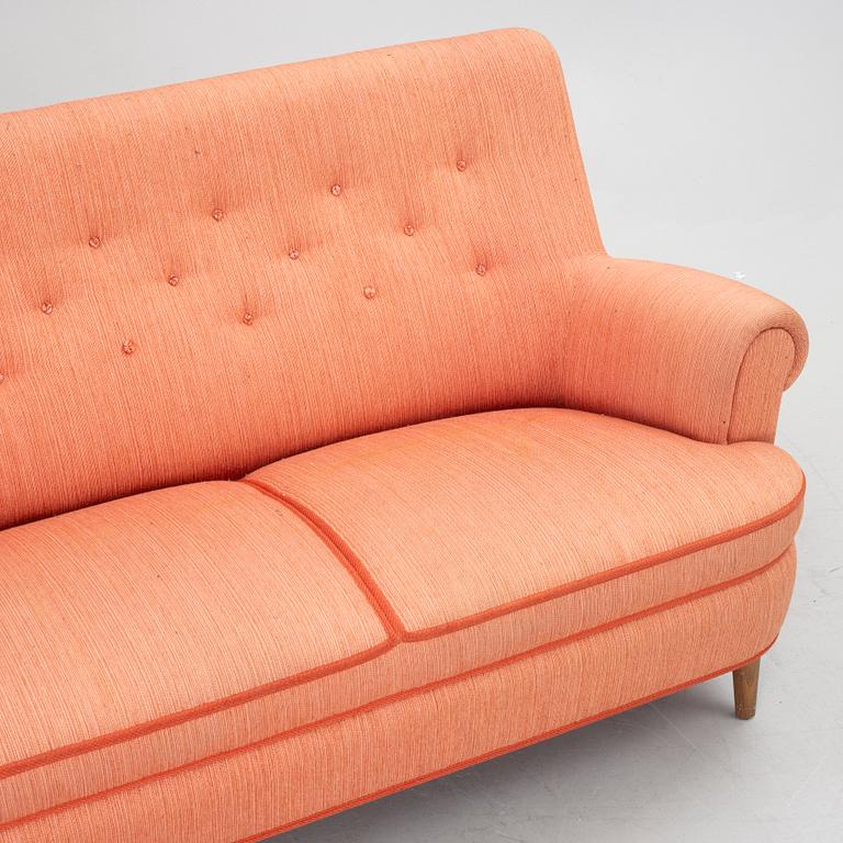 Carl Malmsten, a 'Hemmakväll' sofa, AB O.H. Sjögren, Tranås, late 20th century.