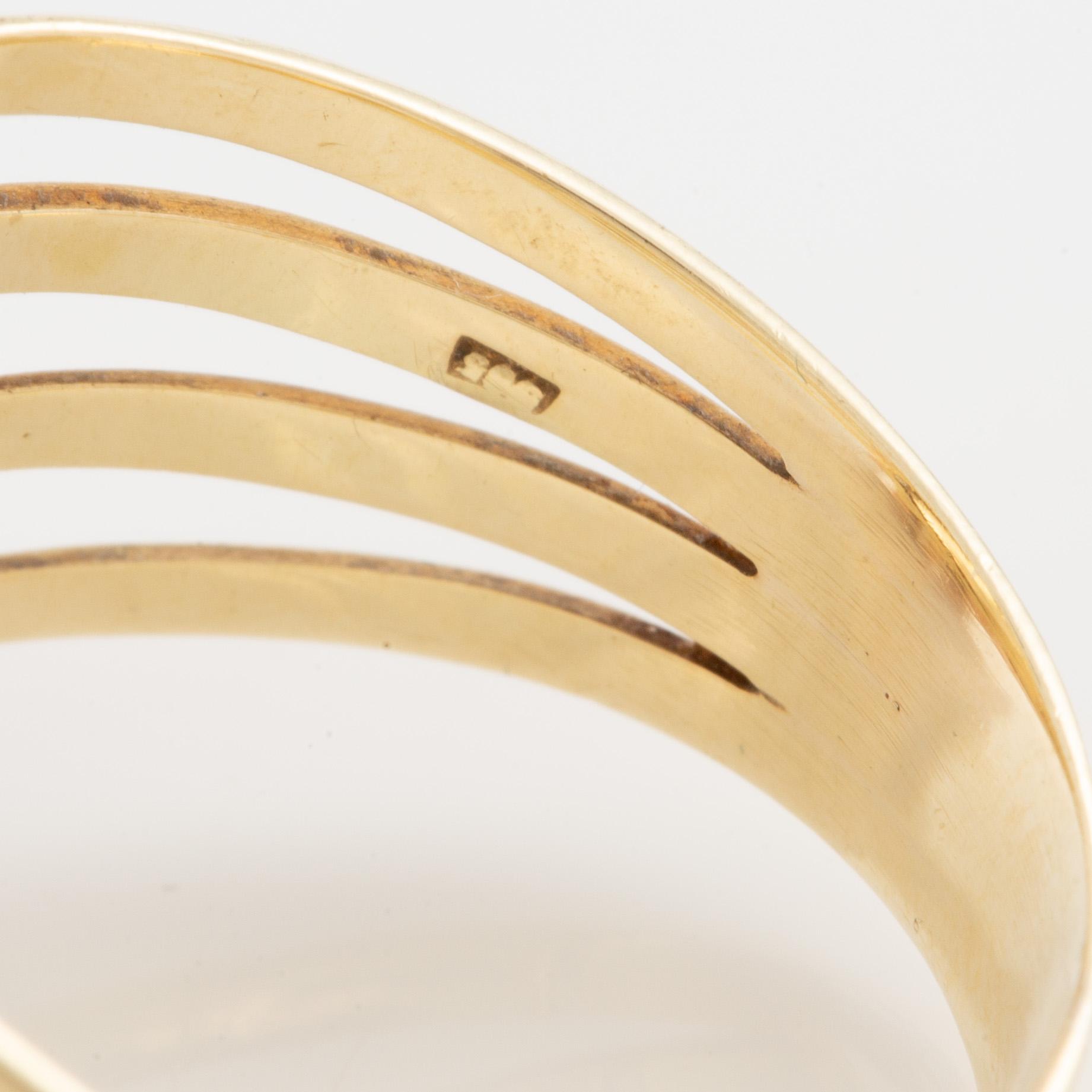 Ring 14K gold with citrine.