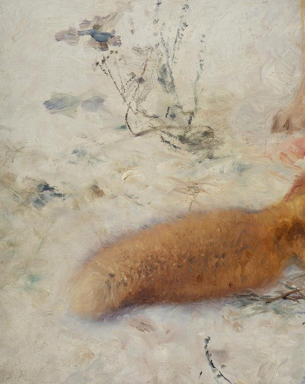 Bruno Liljefors, Hamilton hounds at the fox hunt.