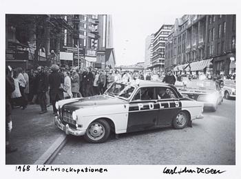 Carl Johan De Geer, photo, signed.