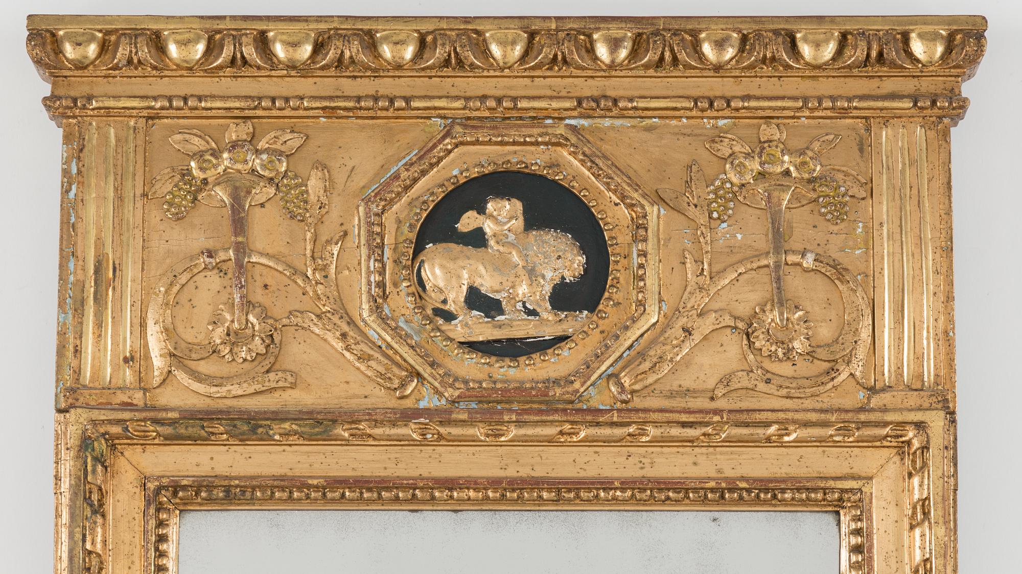 A late gustavian mirror by Eric Wahlberg, Stockholm.