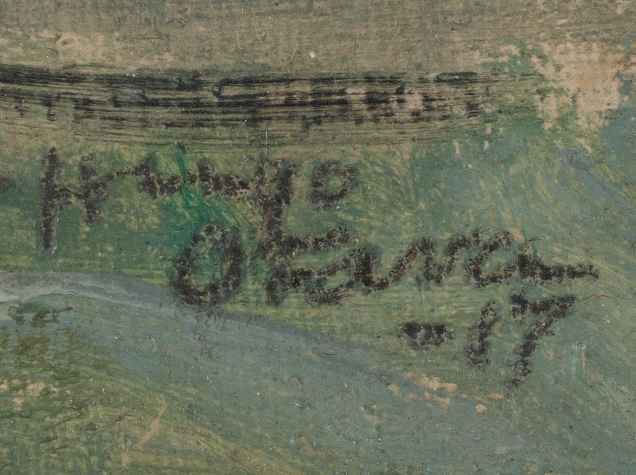 HUGO OTAVA, öljy kankaalle, signeerattu ja päivätty -17.