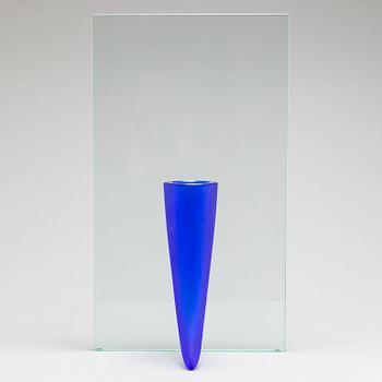 PHILIPPE STARCK, a glass vase, signed Daum.