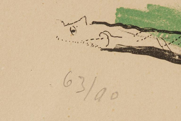 Marc Chagall, "La Tour Eiffel Verte, Paris" (The Green Eiffel Tower, Paris).