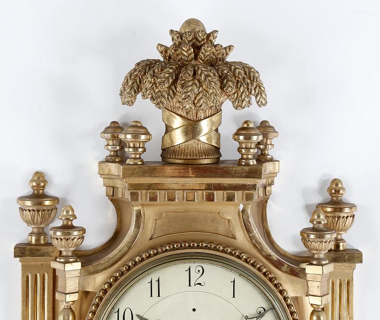 VÄGGPENDYL, gustaviansk stil, 1900-tal.
