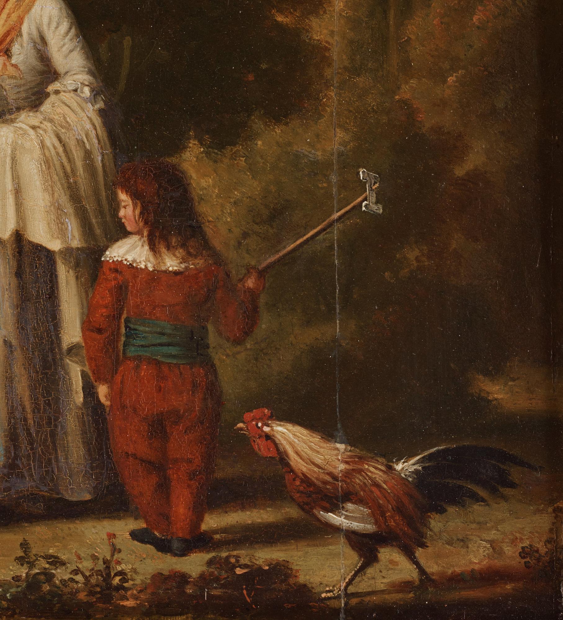 Pehr Hilleström, "Hönsmatning i landskap" (Feeding Chickens in the Landscape).