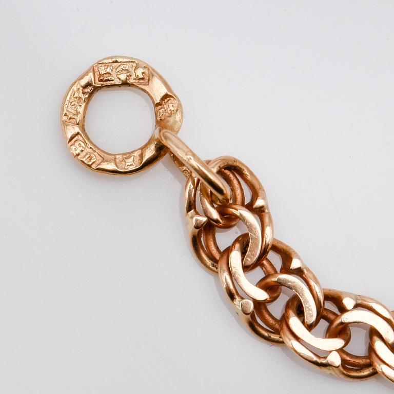 COLLIER, 18K guld, svenska stämplar 1946.