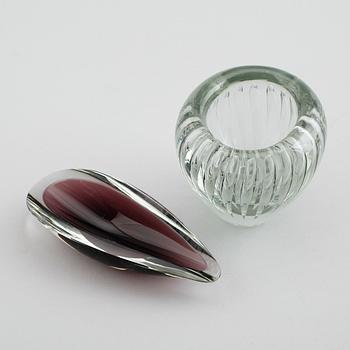 SKÅL SAMT VAS, glas, Kaj Franck, Nuutajärvi, Notsjö, signerade, Finland.