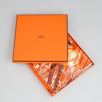 Hermès, a 'De Passage à Moscou' silk scarf.
