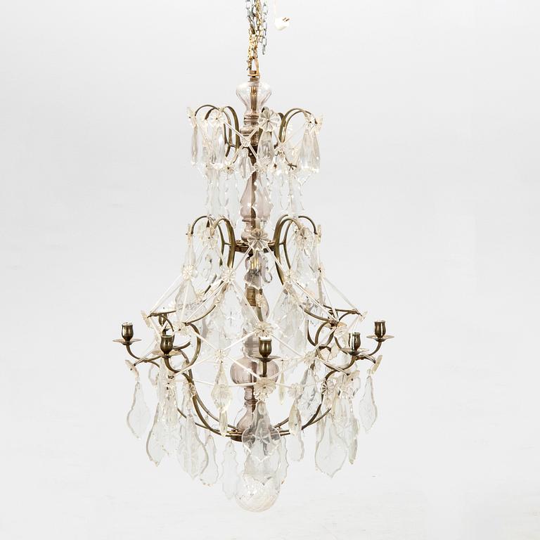 Chandelier in Baroque Style, First Half of the 20th Century.