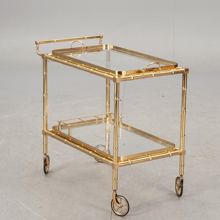 SERVERINGSVAGN, mässing, 1900-talets andra hälft.