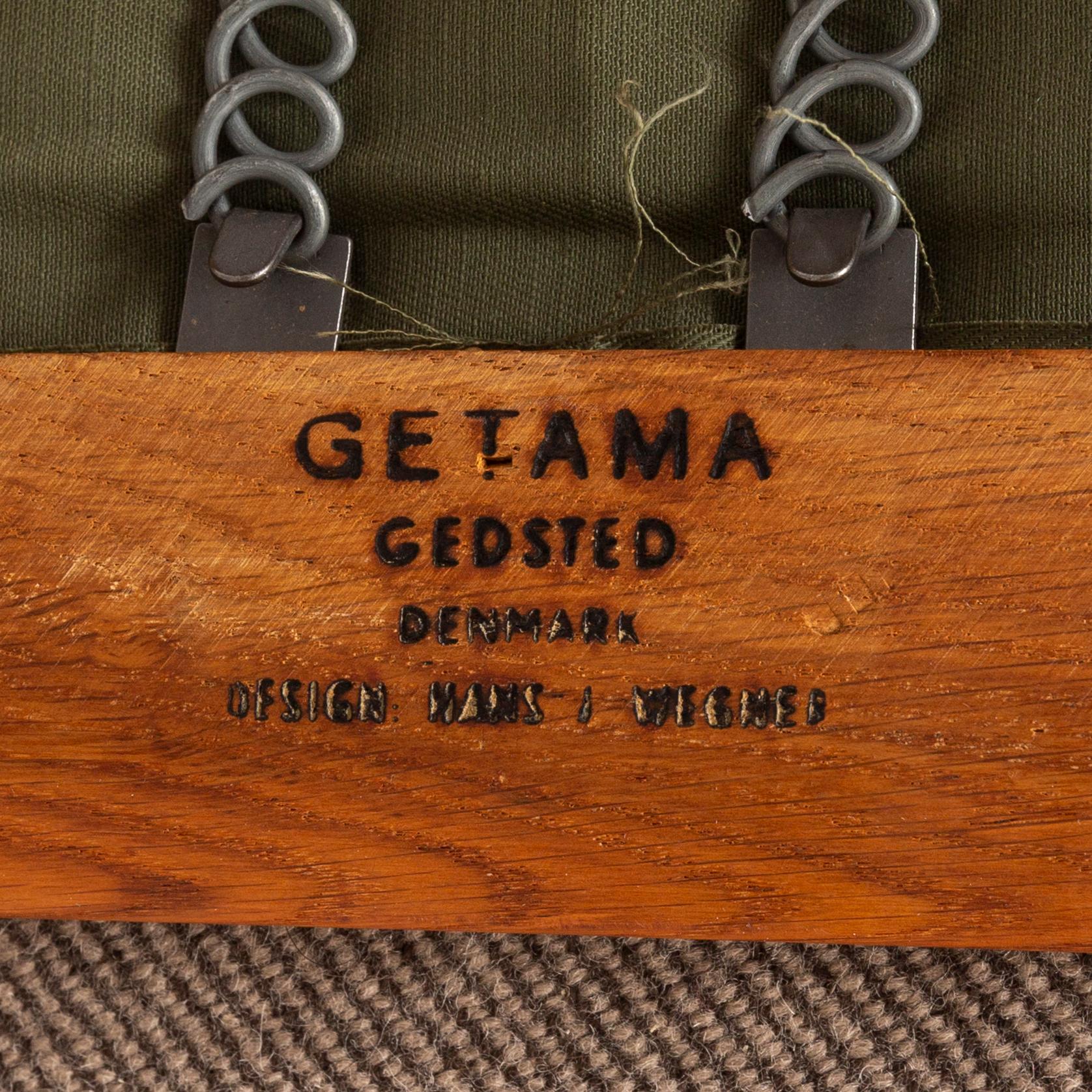 HANS J WEGNER, an oak 'GE-290' easy chair from Getama, Denmark.