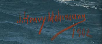 John Henry Mohrmann, Hermes ship on the rolling sea.