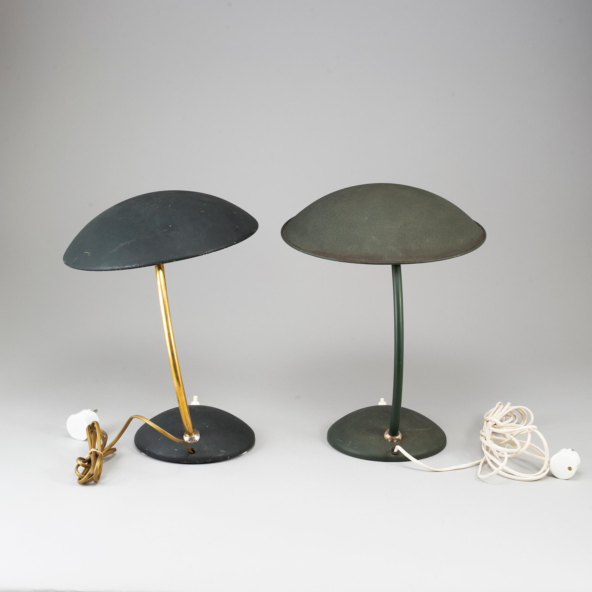 Two table lights from Elektroskandia, mid 20th Century.