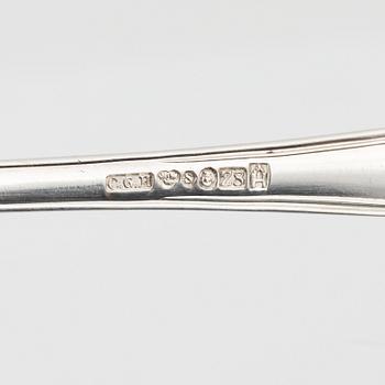 CG Hallberg, bestickservis, 18 delar, silver, Stockholm 1950-51.