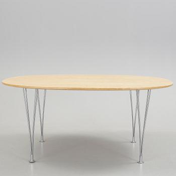 SOFFBORD, "Superellips" Design Bruno Mathsson och Piet Hein för Fritz Hansen, 1900-talets andra hälft.