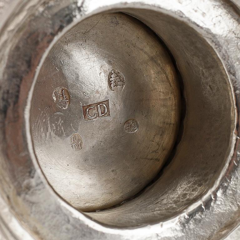 A Norwegian 19th century silver beaker, mark possibly of Christopher Desingthun, Bergen 1842.