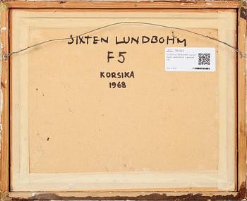 SIXTEN LUNDBOHM, olja på papp, uppfodrad, signerad.