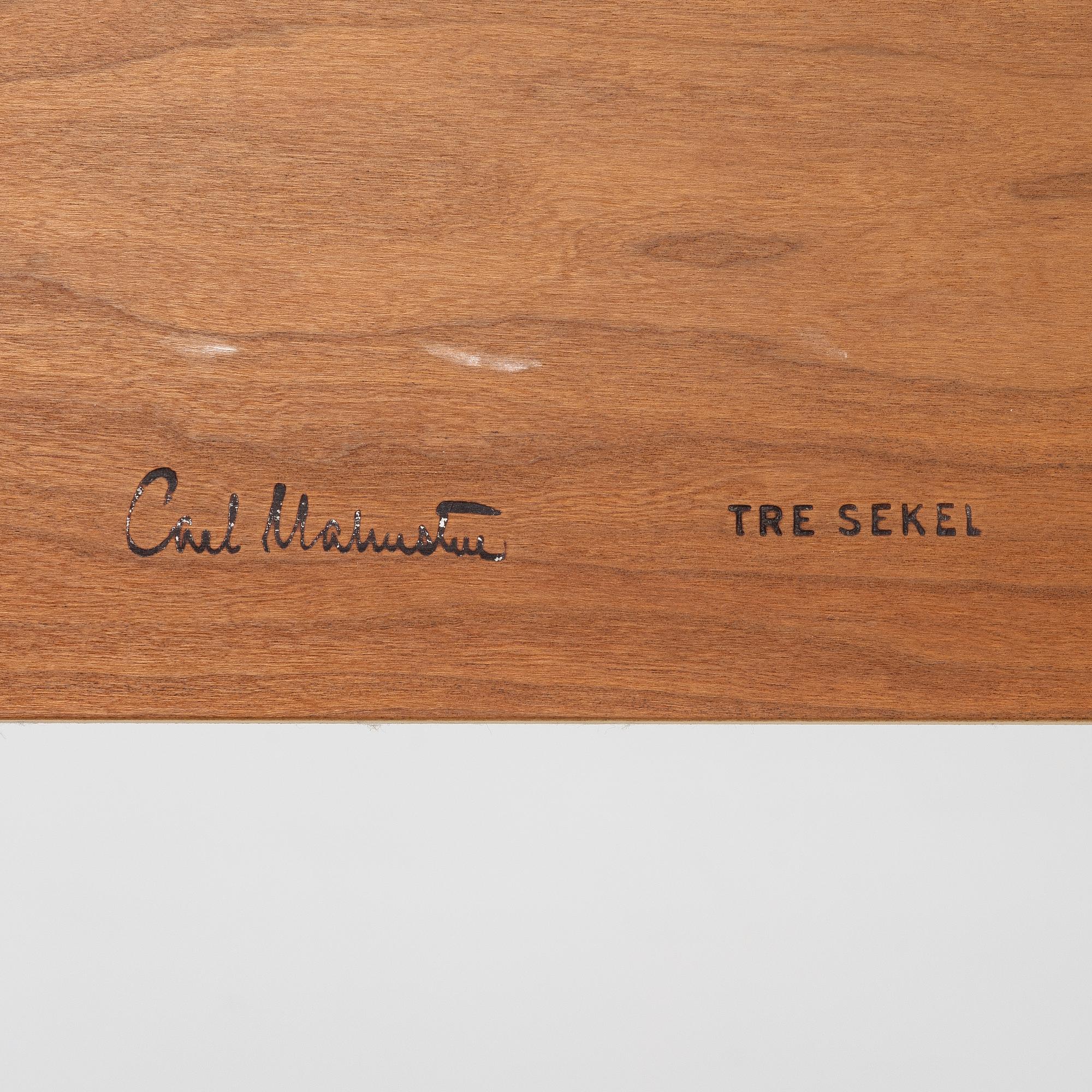 Carl Malmsten, Bed frame, 'Guldheden', Åfors Möbelfabrik, latter half of the 20th century.