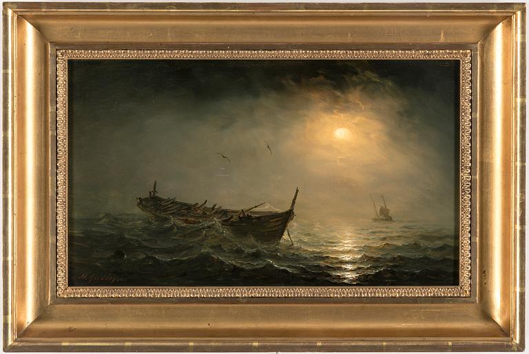 HENRIETTE HERMINIE GUDIN, oil on panel, signed.