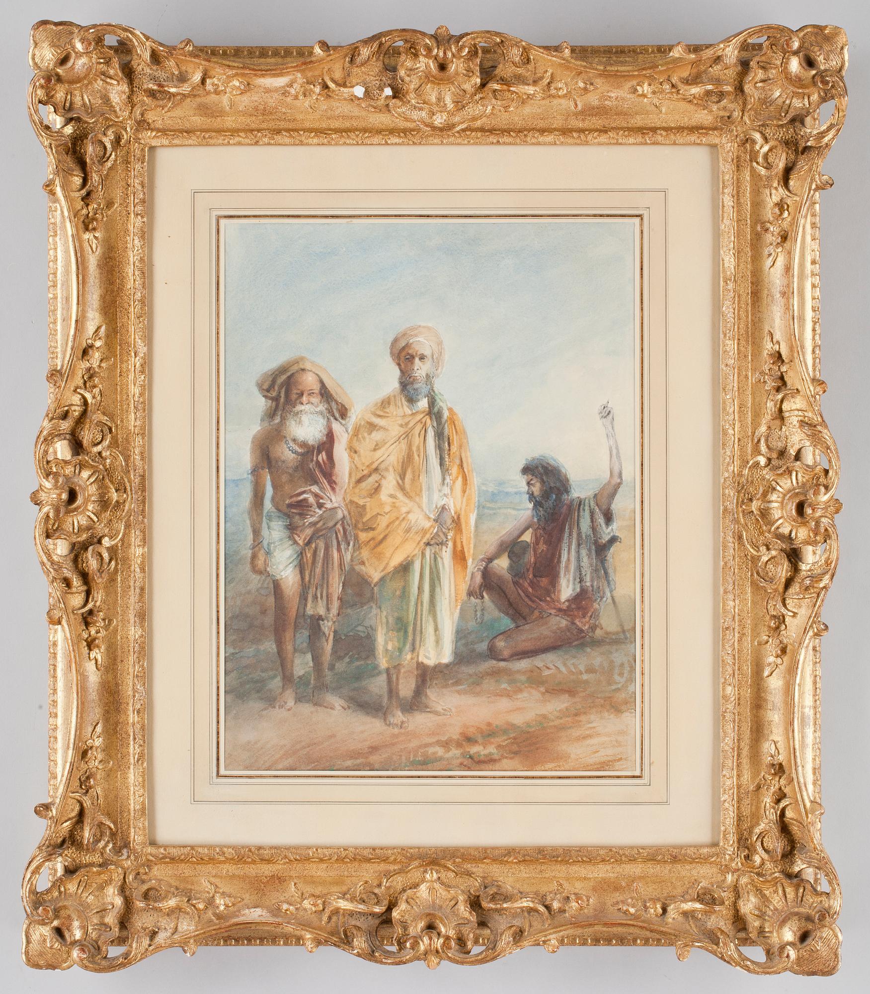 EGRON LUNDGREN, akvarell på papper. Intygad á tergo av Karl Asplund.