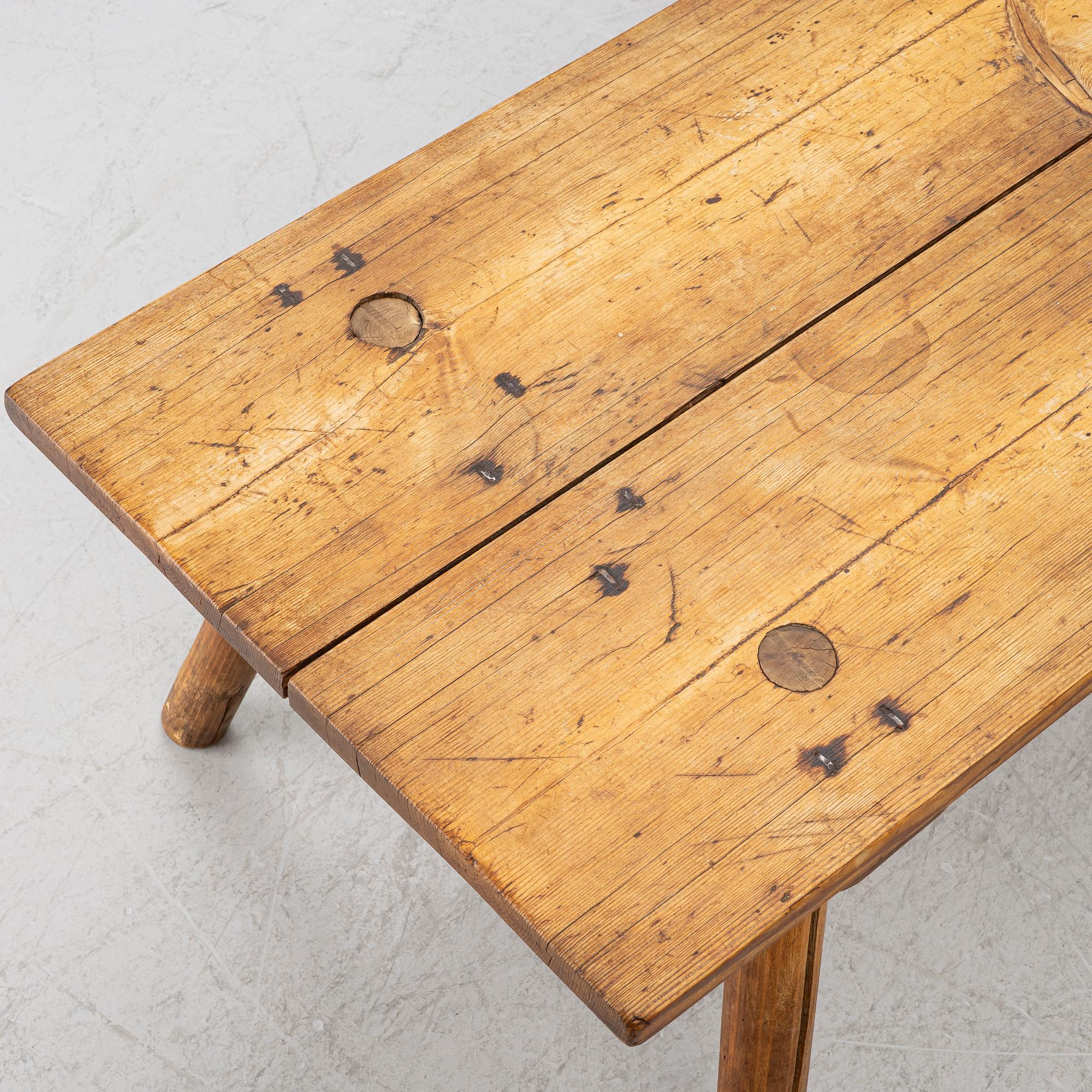 A butcher's bench, 19th century.