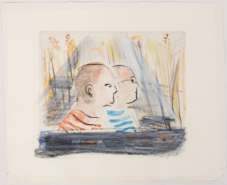 Hans Wigert, Striped sweaters.