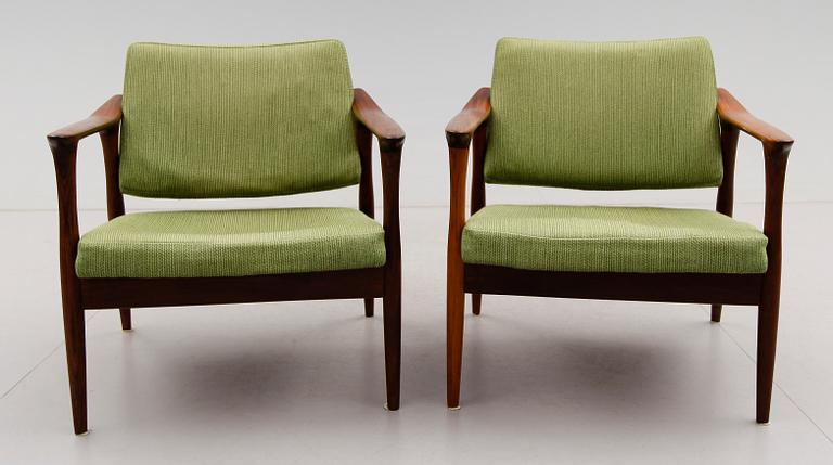 FÅTÖLJER, 1 par, Norge, 1900-talets andra hälft.