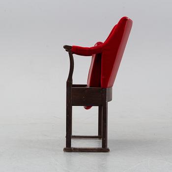 A Carl Malmsten 'Konsert' chair from Nordiska Kompaniet, circa 1926.