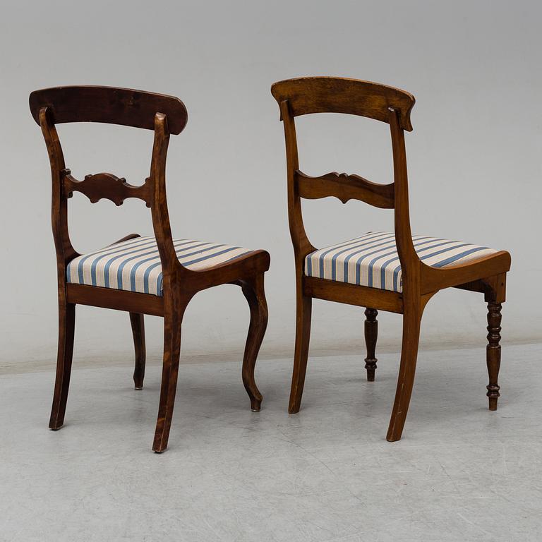 MATSALSMÖBEL, 7 delar, 1800-tal.