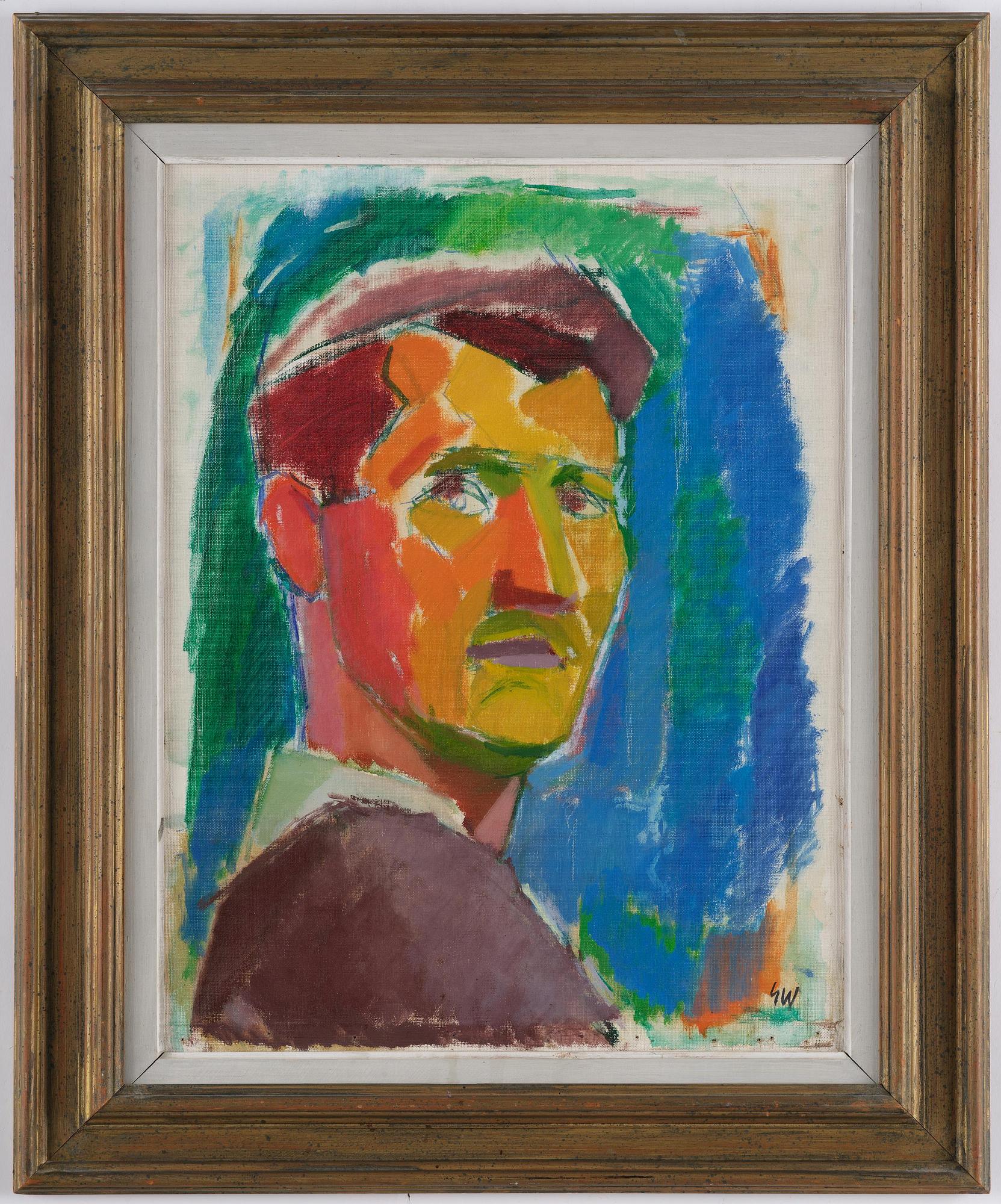 Gösta Werner, Självporträtt.