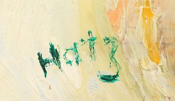 FELIX HATZ, olja på papp-pannå, sign.