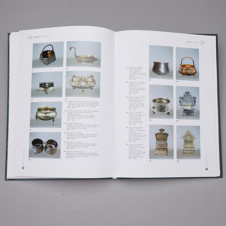 BOK / KATALOG, "Russian Silver Late 19th - early 20th century, Price-catalogue", S:t Petersburg 2010.