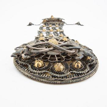 Decoration, Russia, silver/brass.
