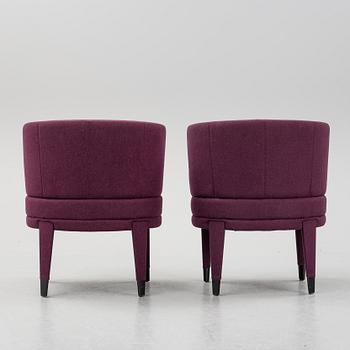 A pair of armchairs, 21st Century.