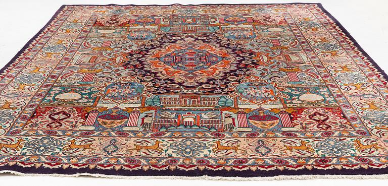An Otiental carpet, c. 375 x 300 cm.