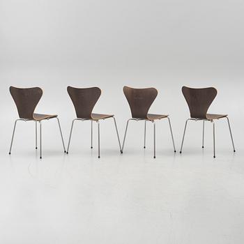 Arne Jacobsen, chairs, 4 pcs, "The Seven", Fritz Hansen.