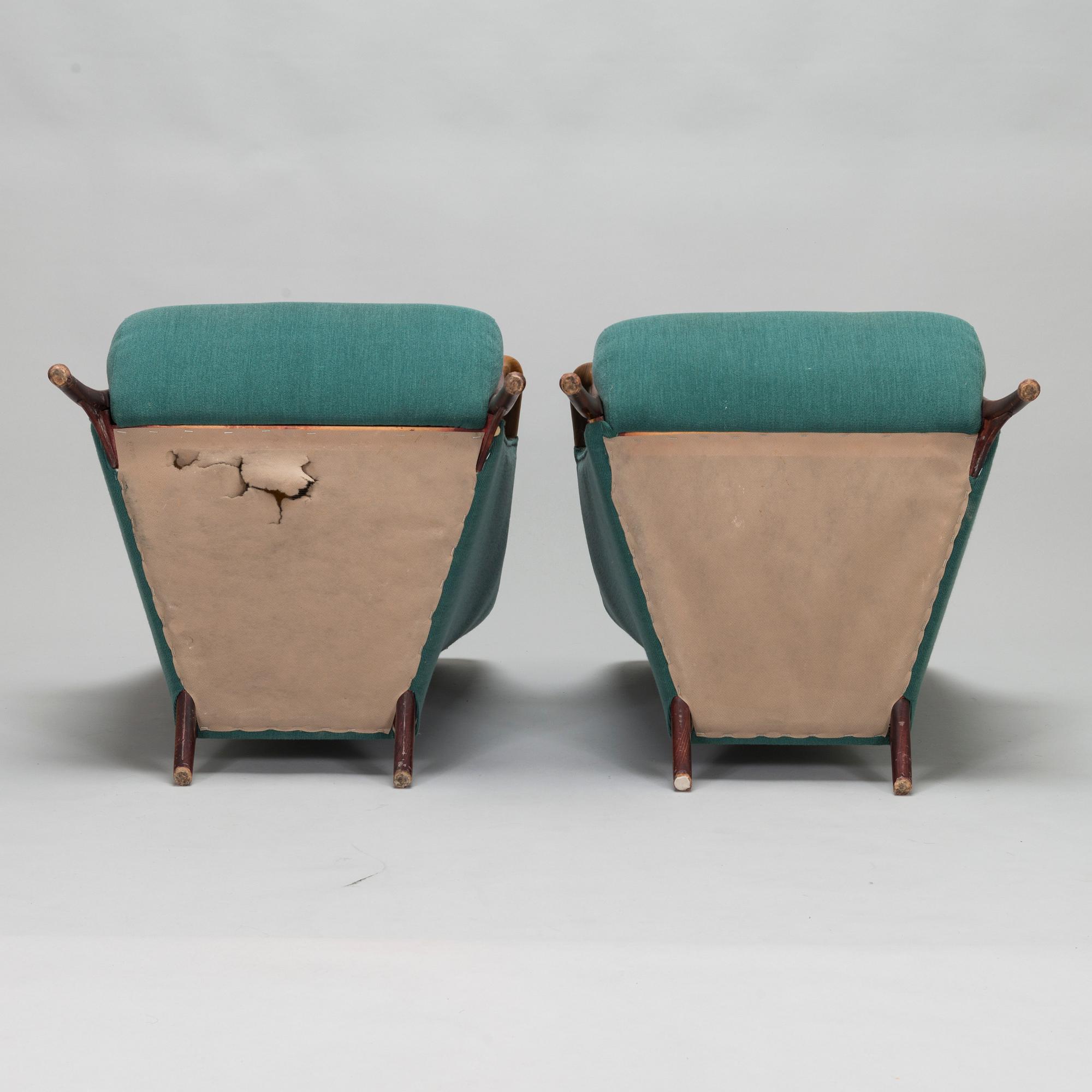 Umberto Asnago, fåtöljer, ett par, "Progetti 63220", Giorgetti, Italien, 1980-tal.