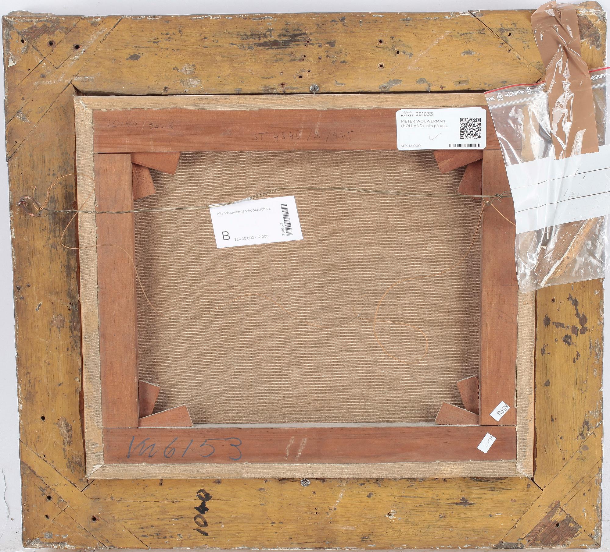 PIETER WOUWERMAN (HOLLAND) hans art, olja på duk.