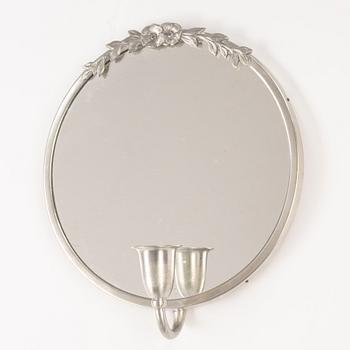 Mirror and a pair of wall sconces, 1920s/30s.