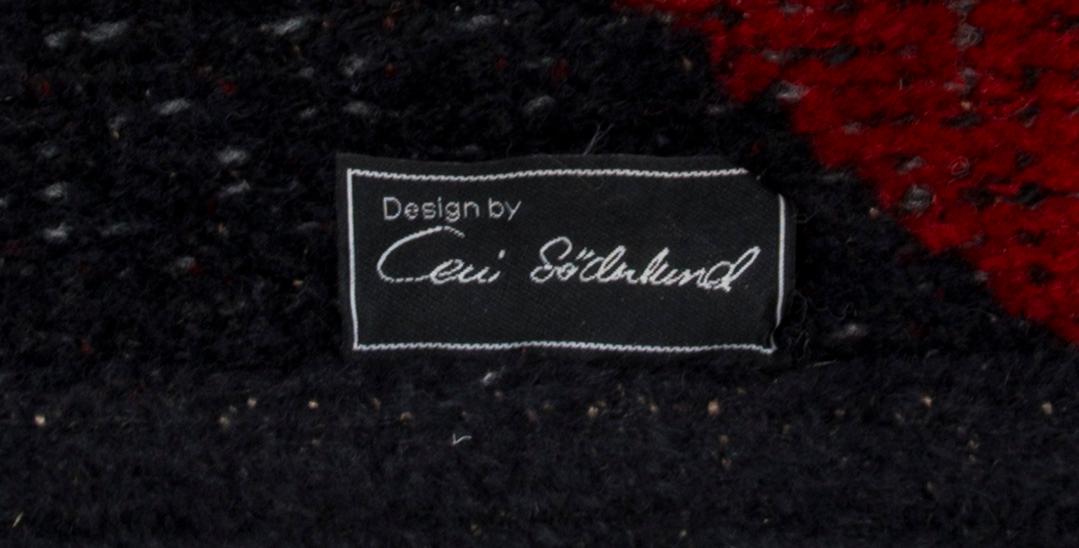 Ceci Söderlund,a carpet, Design by Ceci Söderlund. Circa 209 x 180 cm.
