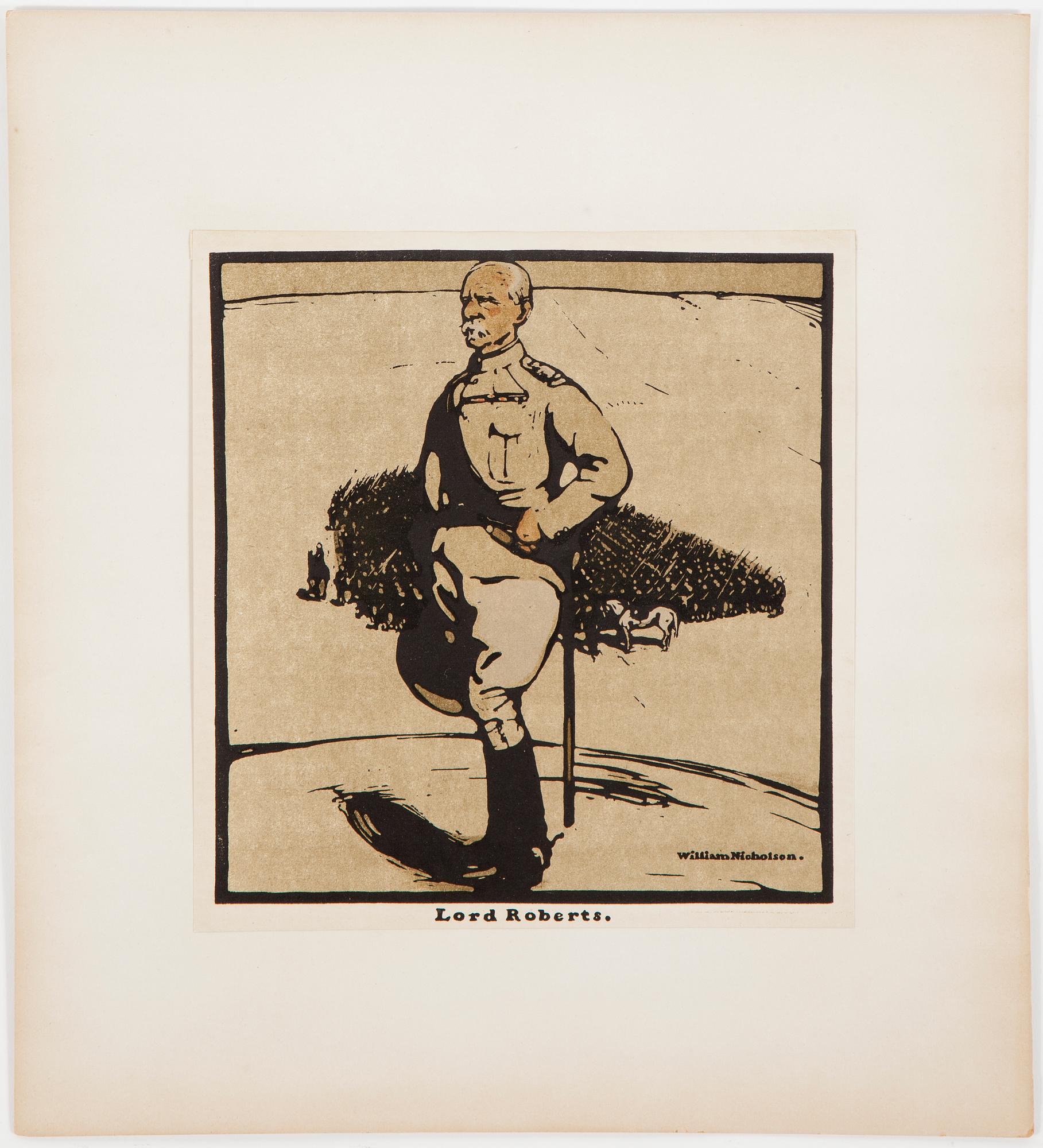 William Nicholson, portfolio with 12 woodcuts. Dated 1899.