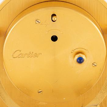 Cartier, Table clock/alarm clock, 75 x 87 mm.