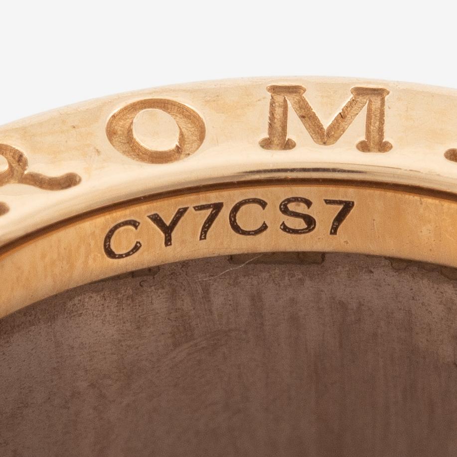 Bulgari, ring, B.zero1, 18K roséguld med keramik.