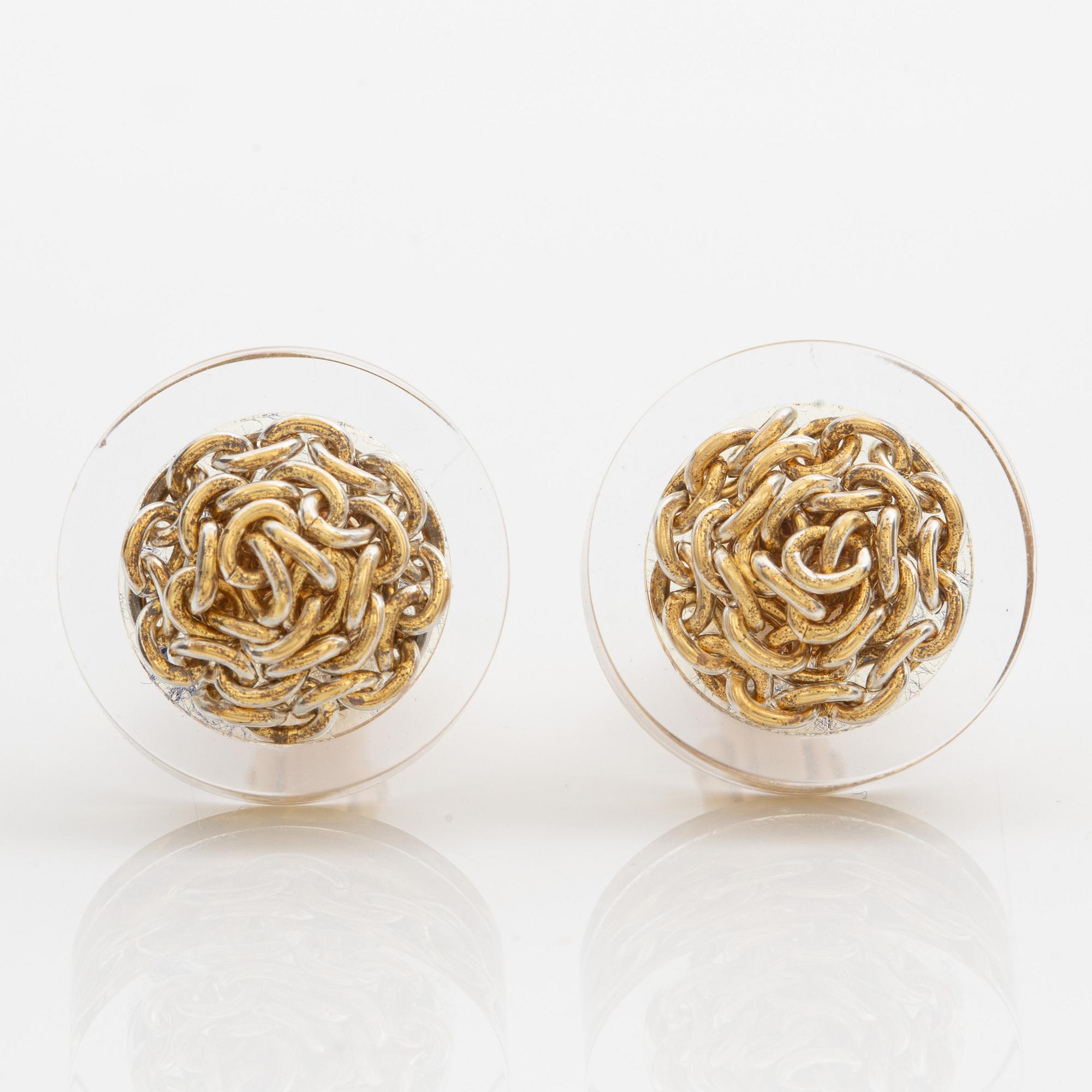 Siv Lagerström, three rings and cufflinks, acrylic plastic, 1970s.