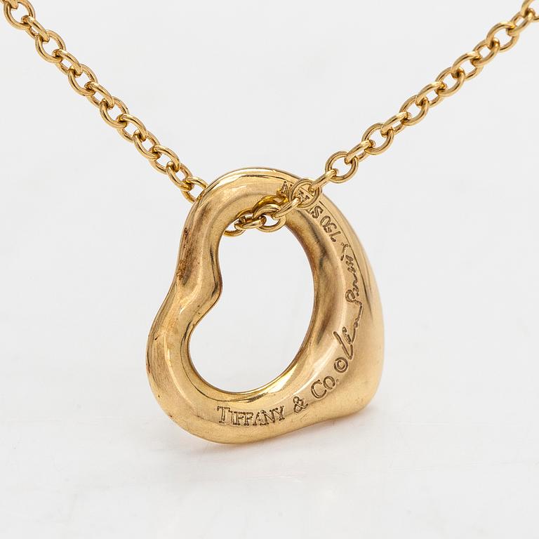 Tiffany & Co, Elsa Peretti, halsband, "Open Heart", 18K guld.