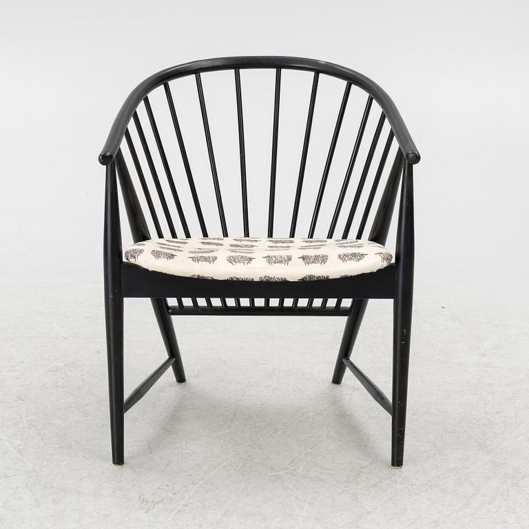Sonna Rosén, karmstol, "Solfjädern", AB Nässjö stolfabrik, 1950/60-tal.